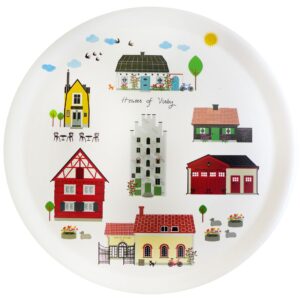 Bricka Rund "Houses of Visby"