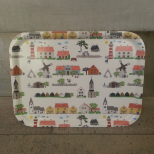 Liten frukostbricka "Houses of Gotland"