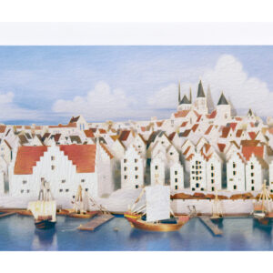 Vykort Visby 3D