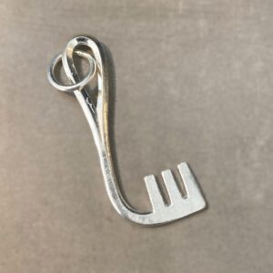 Nyckel Vikingatid silverpläterad brons