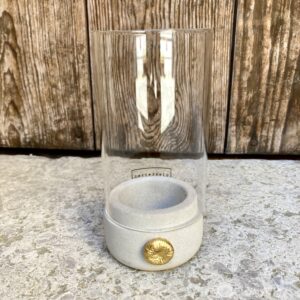 Betongljusstake Knappkorall hög